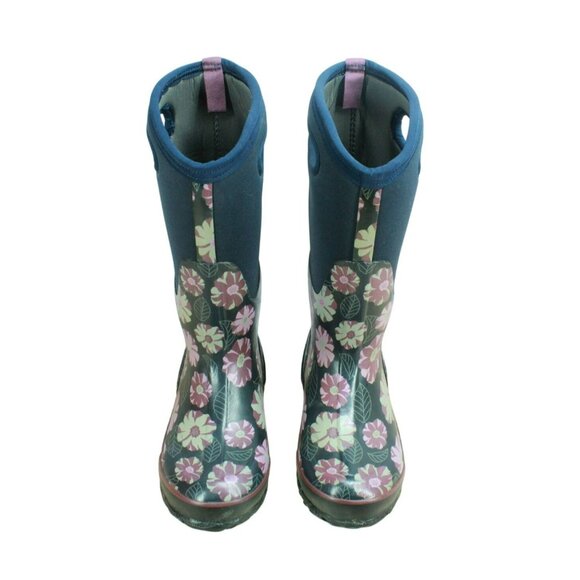 Bogs Classic Multicolor Rubber Pull On Floral Waterproof Tall Winter Boots Sz 7 - Picture 5 of 9